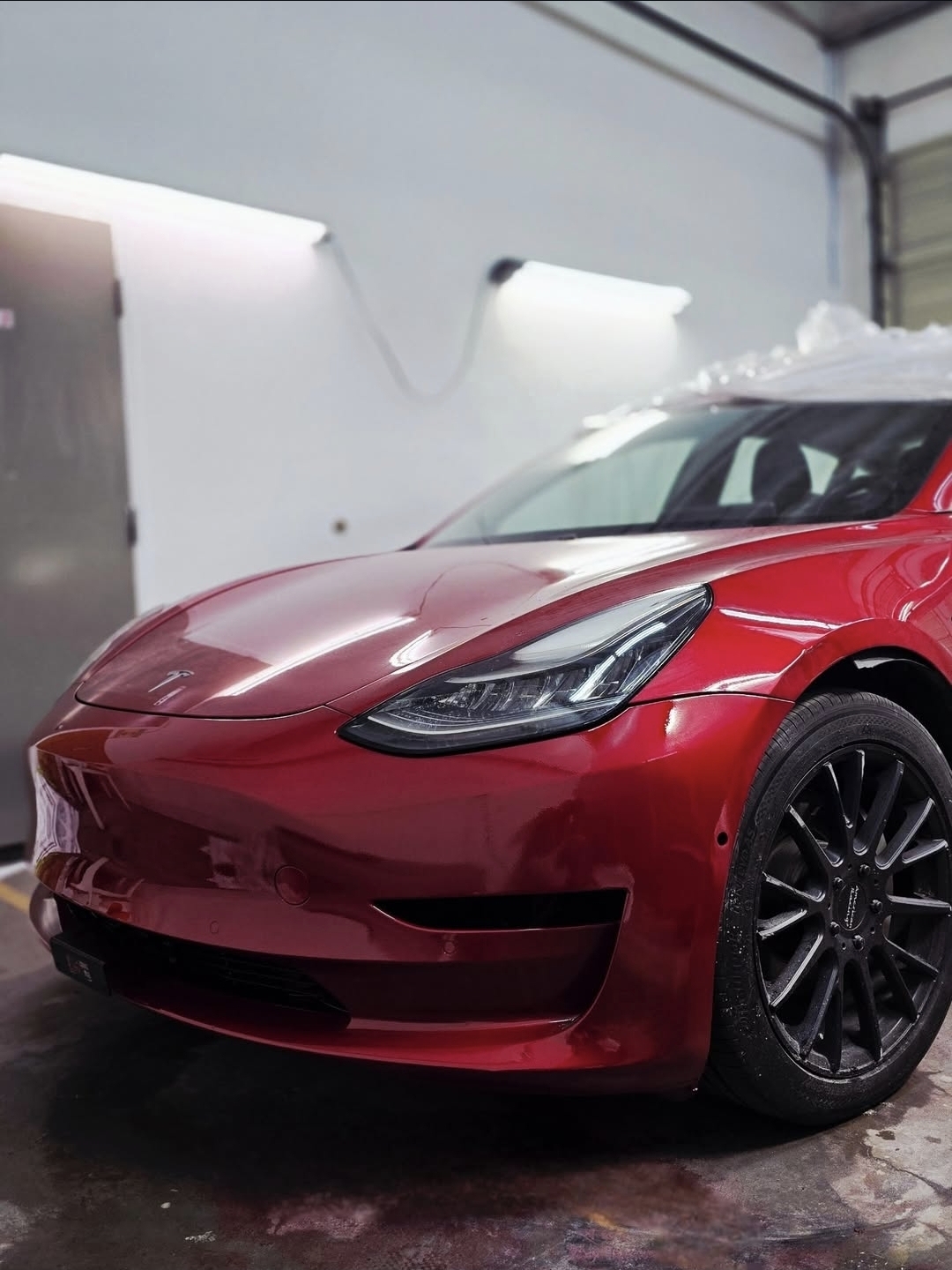 Tesla Model 3 — After (repaired & buffed)