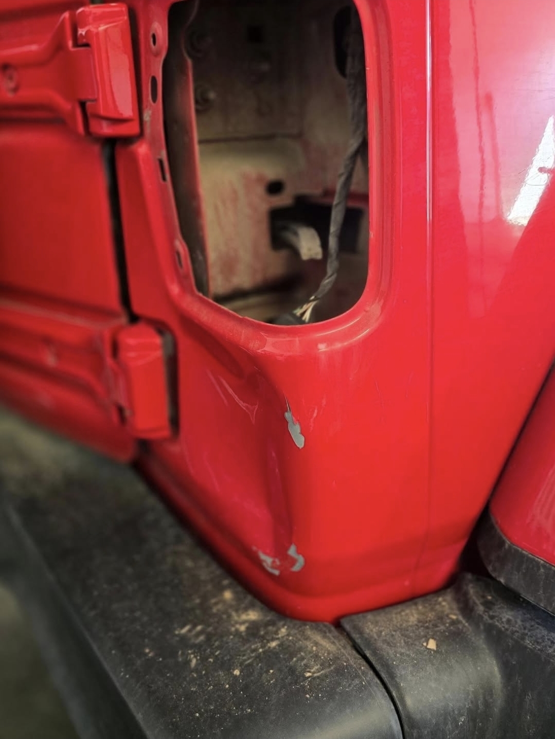 Jeep Wrangler — Before (scraped panel)